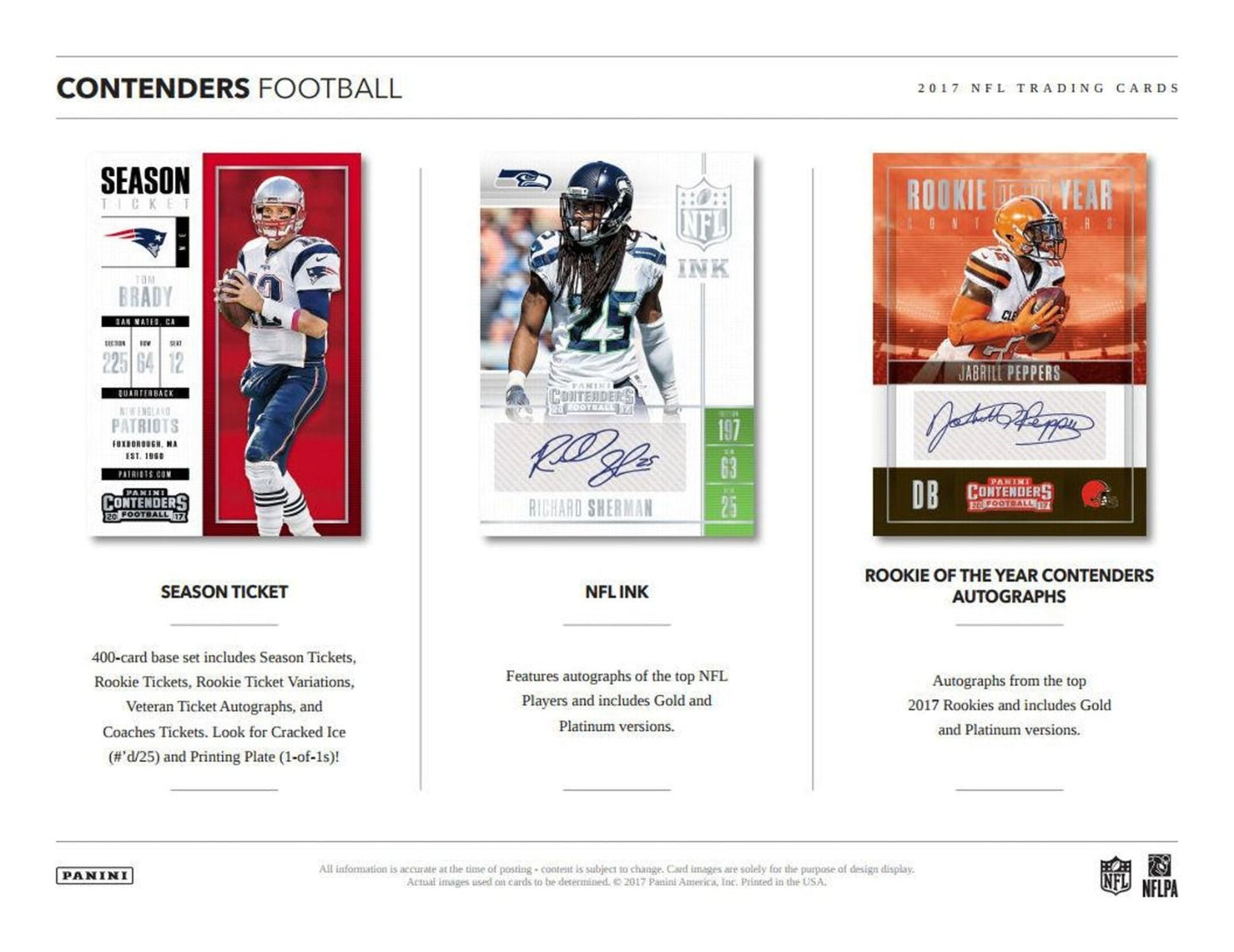 2017 Panini Contenders Football Hobby (Box)