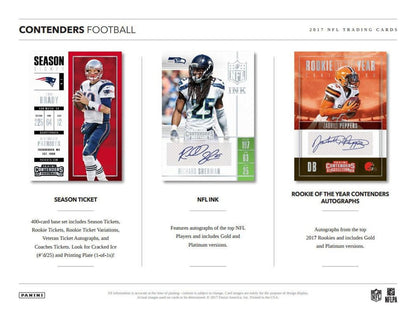 2017 Panini Contenders Football Hobby (Box)