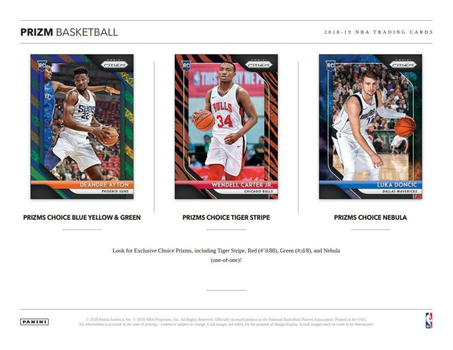 2018-19 Panini Prizm Choice Basketball (Box)