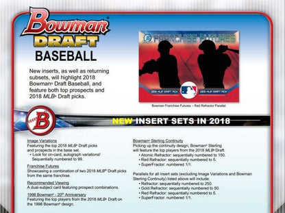 2018 Bowman Draft Baseball Super Jumbo 6 Box (Case)