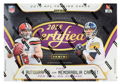 2018 Panini Certified Football Hobby 24 Box (Case)