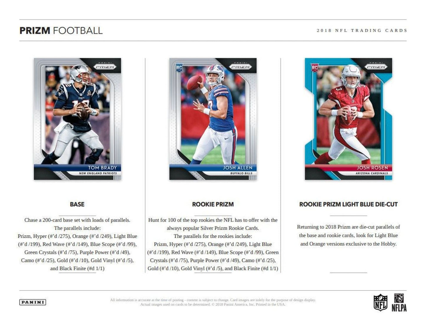 2018 Panini Prizm Football Hobby 12 Box (Case)