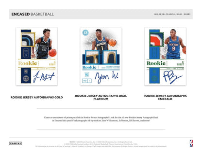 2019-20 Panini Encased Basketball Hobby (Box)