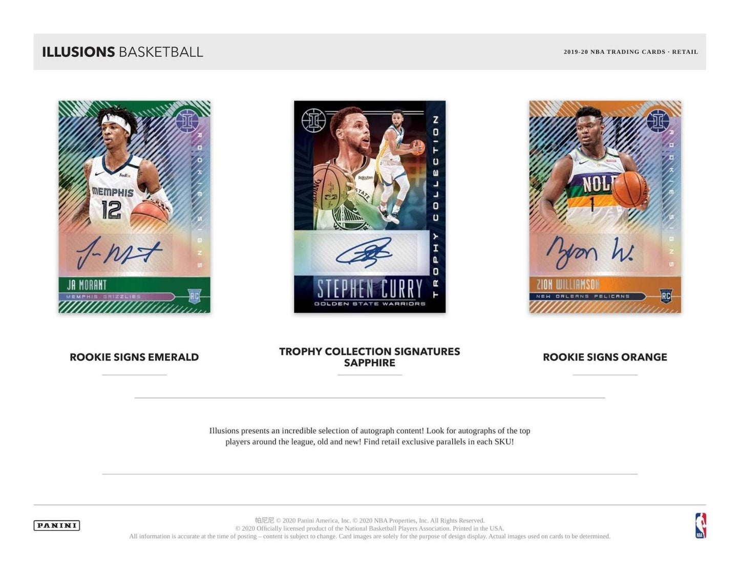 2019-20 Panini Illusions Basketball Blaster (Box)