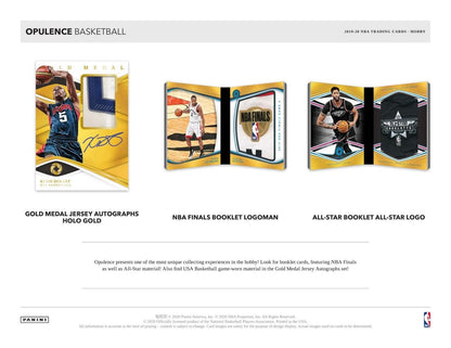 2019-20 Panini Opulence Basketball Hobby 2 Box (Case)