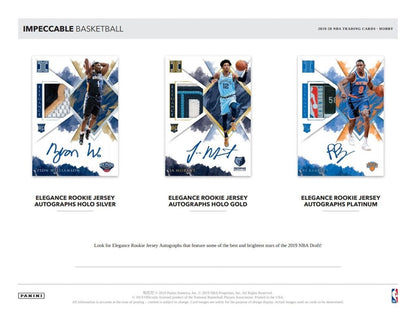 2019-20 Panini Impeccable Basketball Hobby (Box)