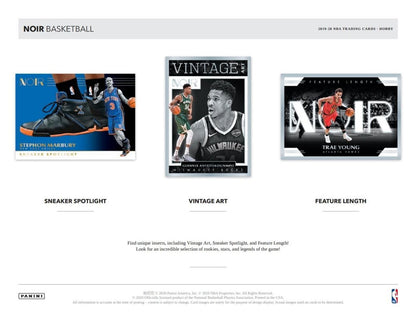 2019-20 Panini Noir Basketball Hobby 4 Box (Case)