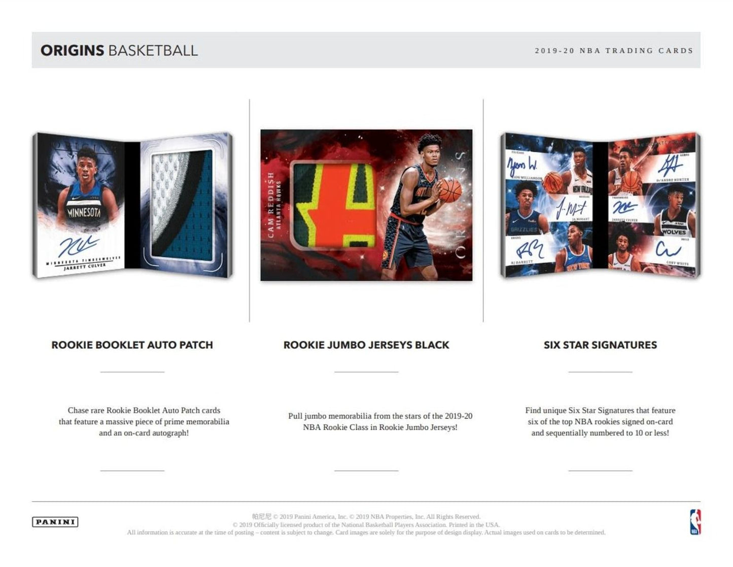 2019-20 Panini Origins Basketball Hobby (Box)