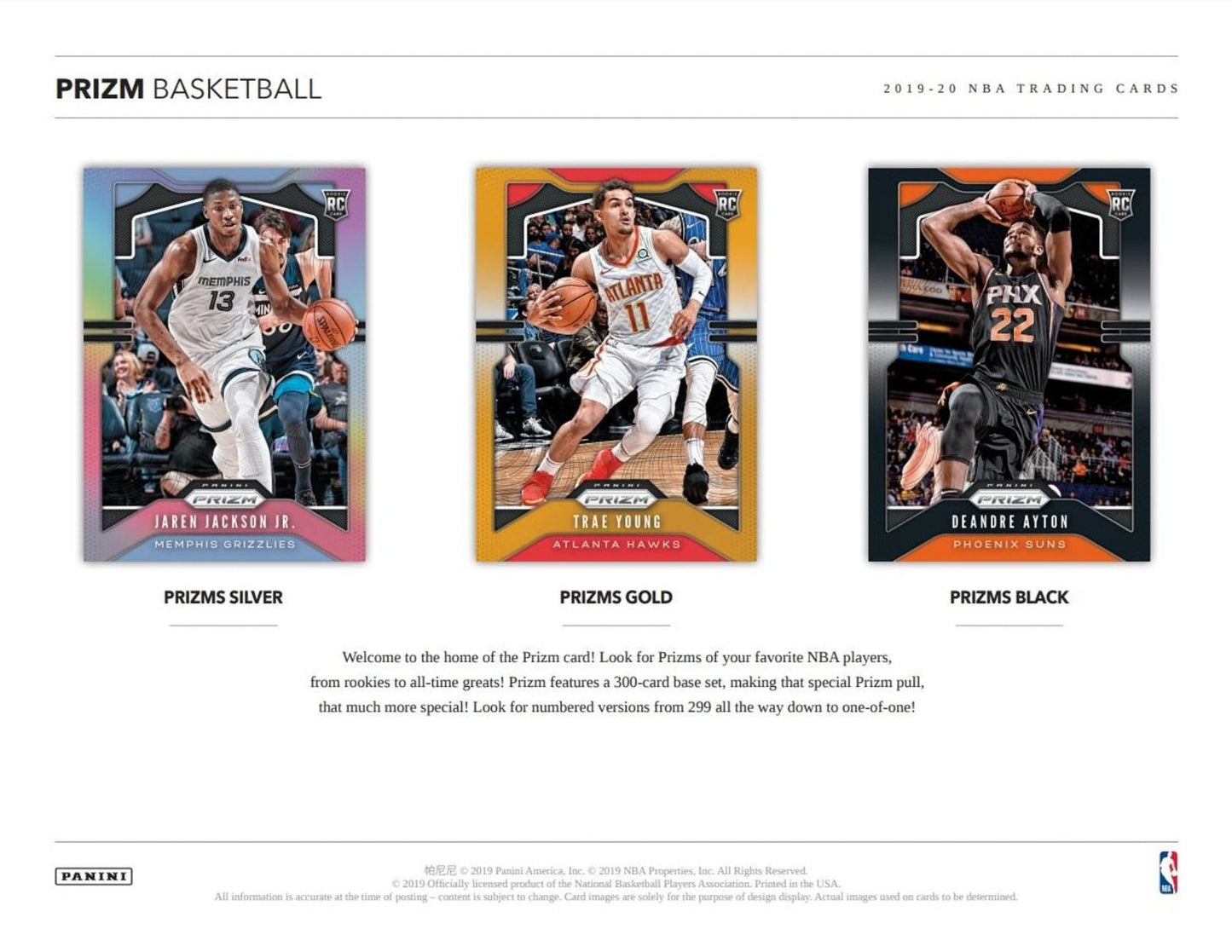 2019-20 Panini Prizm Basketball Hobby 12 Box (Case)