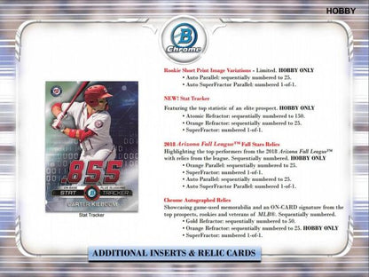 2019 Bowman Chrome Baseball Hobby 12 Box (Case)