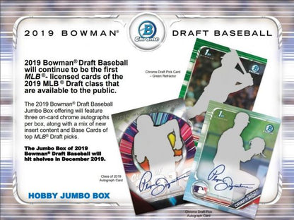 2019 Bowman Draft Baseball Jumbo 8 Box (Case)