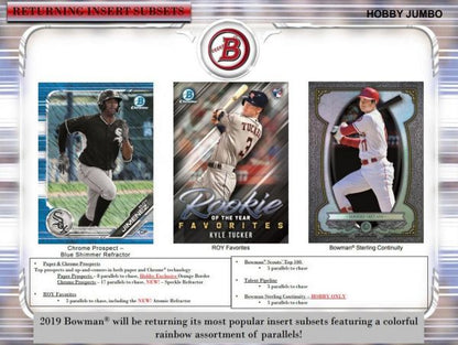 2019 Bowman Baseball Jumbo (Box)