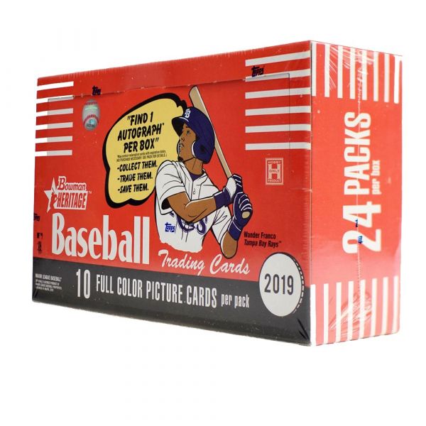 2019 Bowman Heritage Baseball Hobby 18 Box (Case)