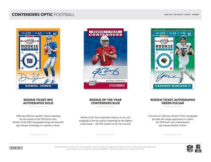 2019 Panini Contenders Optic Football Hobby (Box)