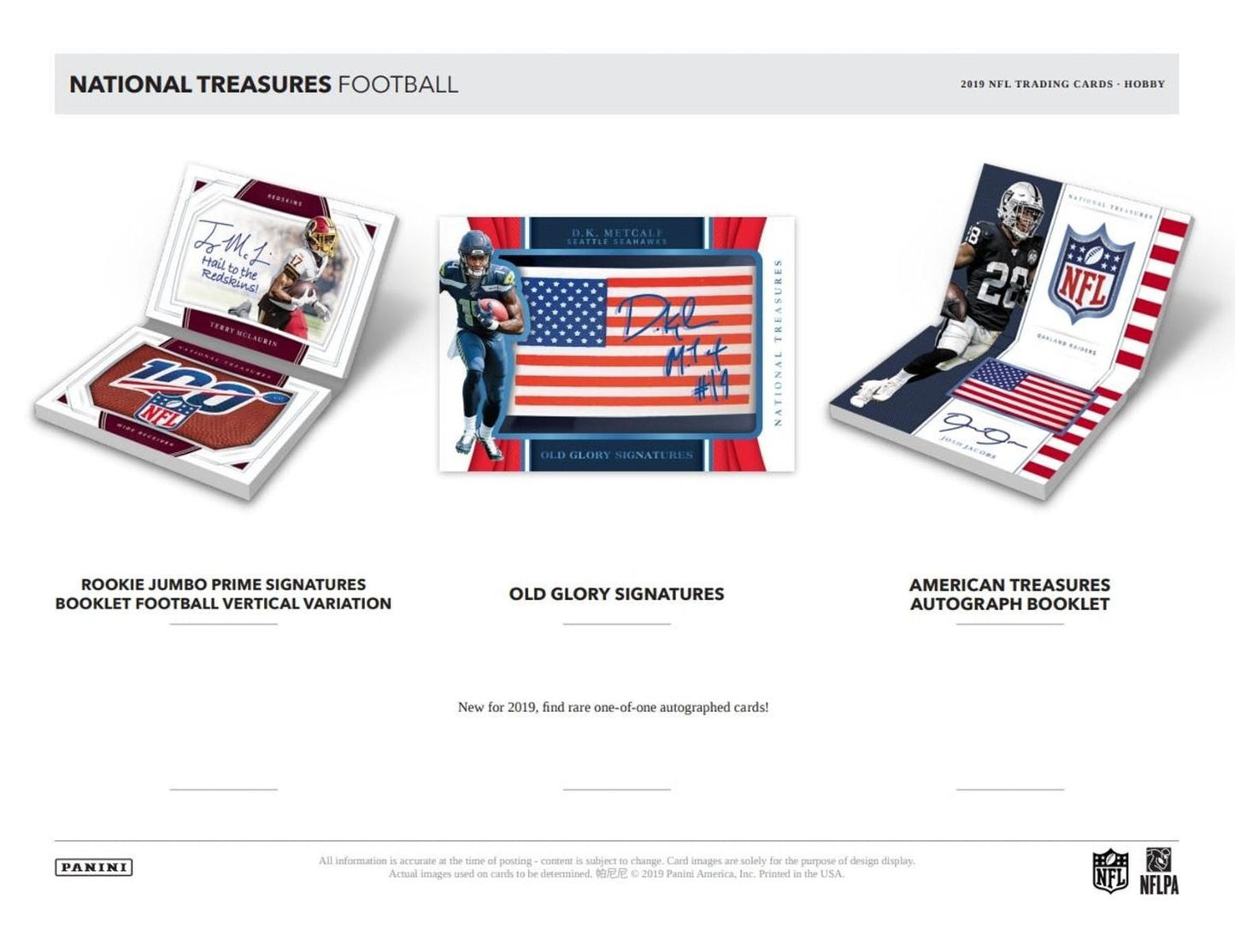 2019 Panini National Treasures Football Hobby (Box)