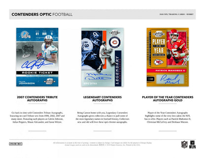 2019 Panini Contenders Optic Football Hobby (Box)