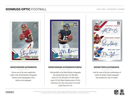 2019 Panini Donruss Optic Football Hobby (Box)