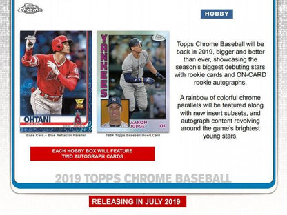 2019 Topps Chrome Baseball Hobby (Box)