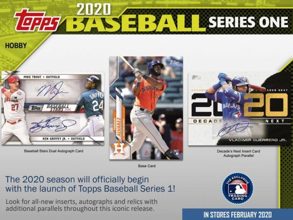 2020 Topps Series 1 Baseball Hobby 12 Box (Case)