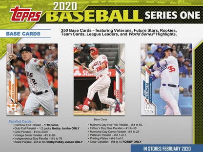 2020 Topps Series 1 Baseball Hobby 12 Box (Case)