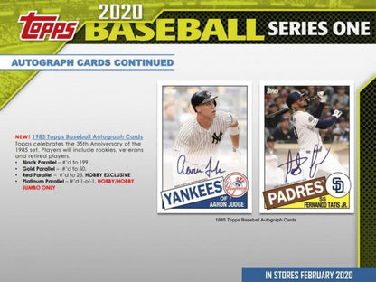 2020 Topps Series 1 Baseball Hobby 12 Box (Case)