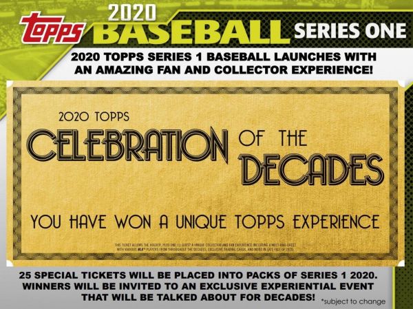 2020 Topps Series 1 Baseball Hobby 12 Box (Case)