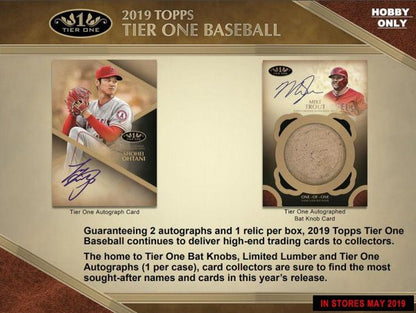 2019 Topps Tier One Baseball Hobby 12 Box (Case)