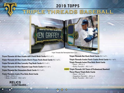 2019 Topps Triple Threads Baseball Hobby (Box)