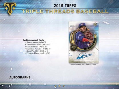 2019 Topps Triple Threads Baseball Hobby (Box)