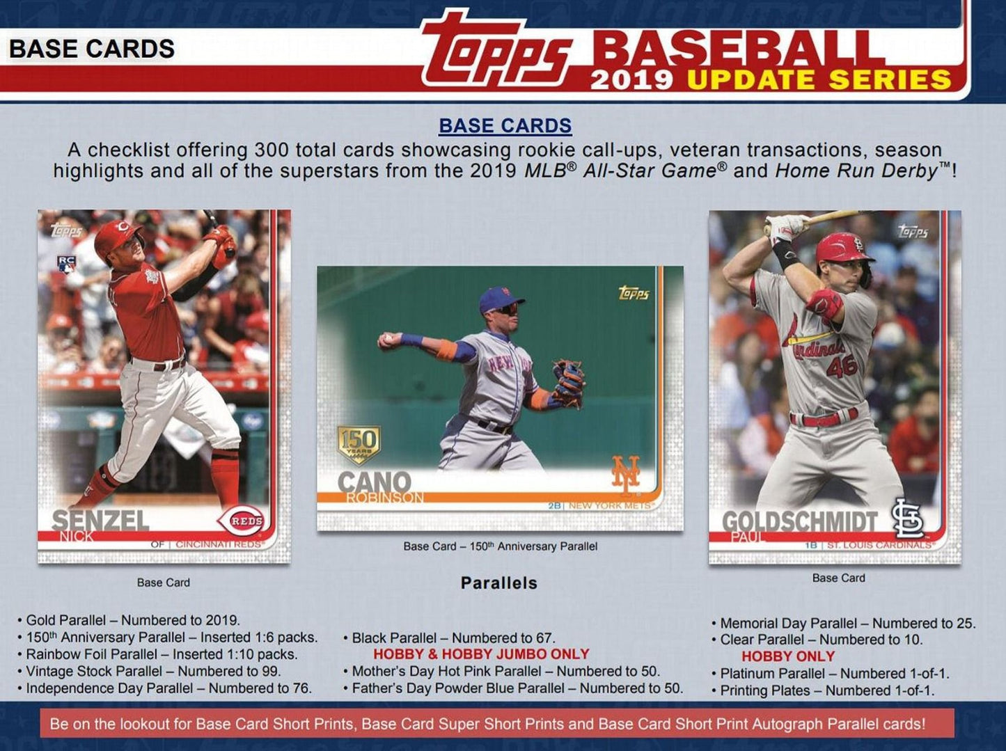 2019 Topps Update Series Baseball Hobby (Box)