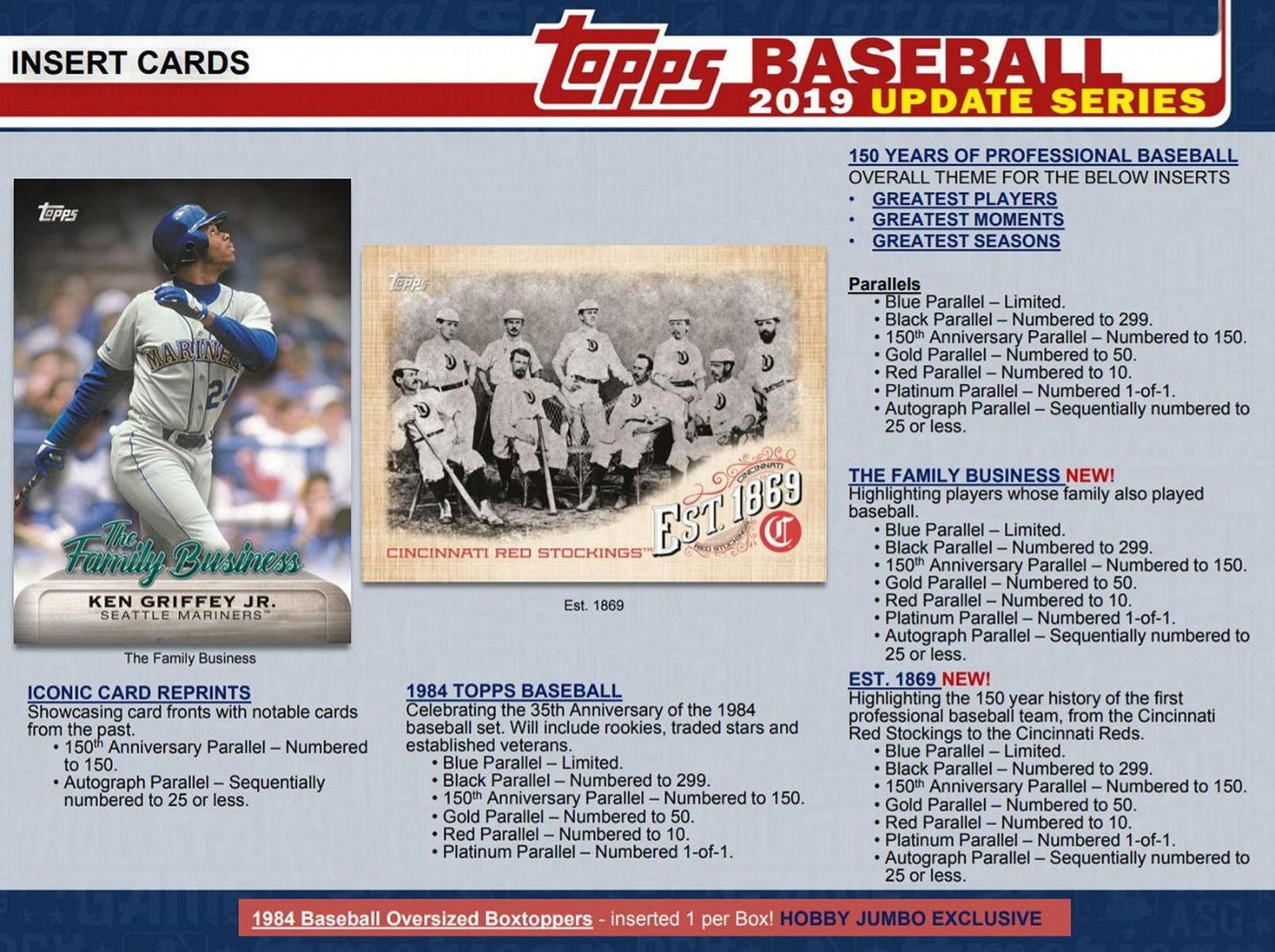 2019 Topps Update Series Baseball Hobby (Box)