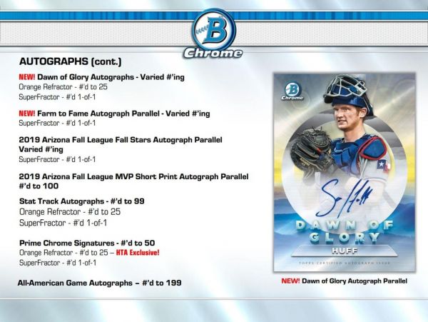 2020 Bowman Chrome Baseball HTA Choice 12 Box (Case)