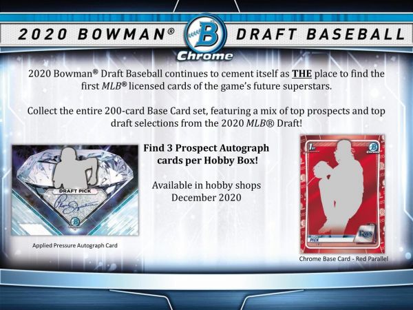 2020 Bowman Draft Baseball Jumbo (Box)