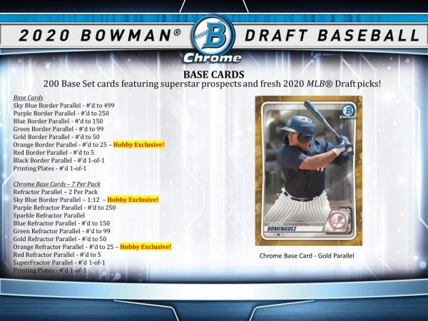 2020 Bowman Draft Baseball Jumbo (Box)