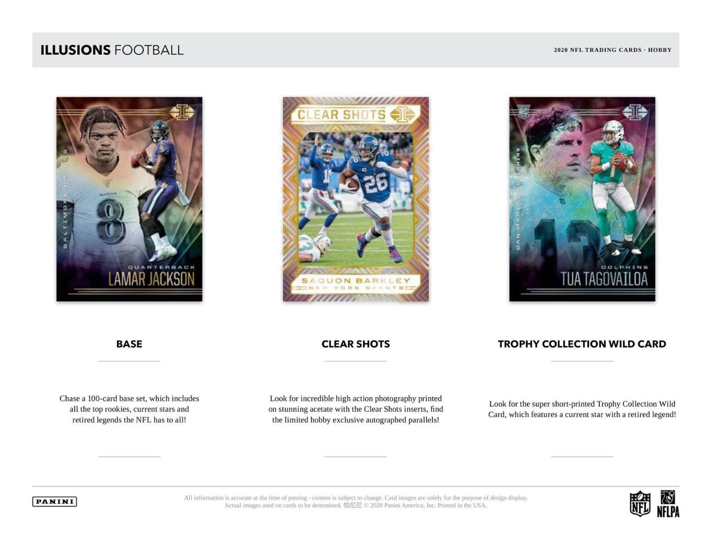 2020 Panini Illusions Football Hobby (Box)