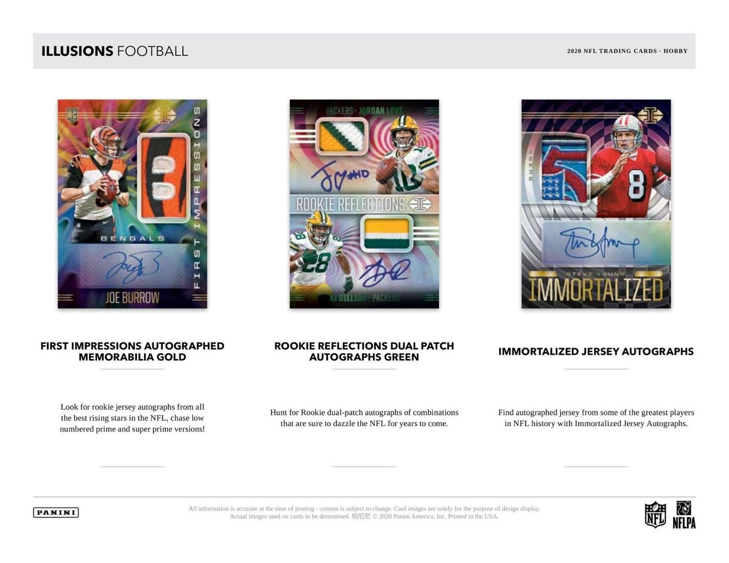 2020 Panini Illusions Football Hobby 16 Box (Case)