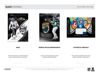 2020 Panini Black Football Hobby 12 Box (Case)