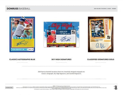 2020 Panini Donruss Baseball Hobby 16 Box (Case)