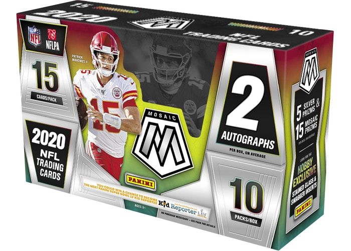 2020 Panini Mosaic Football Hobby 12 Box (Case)