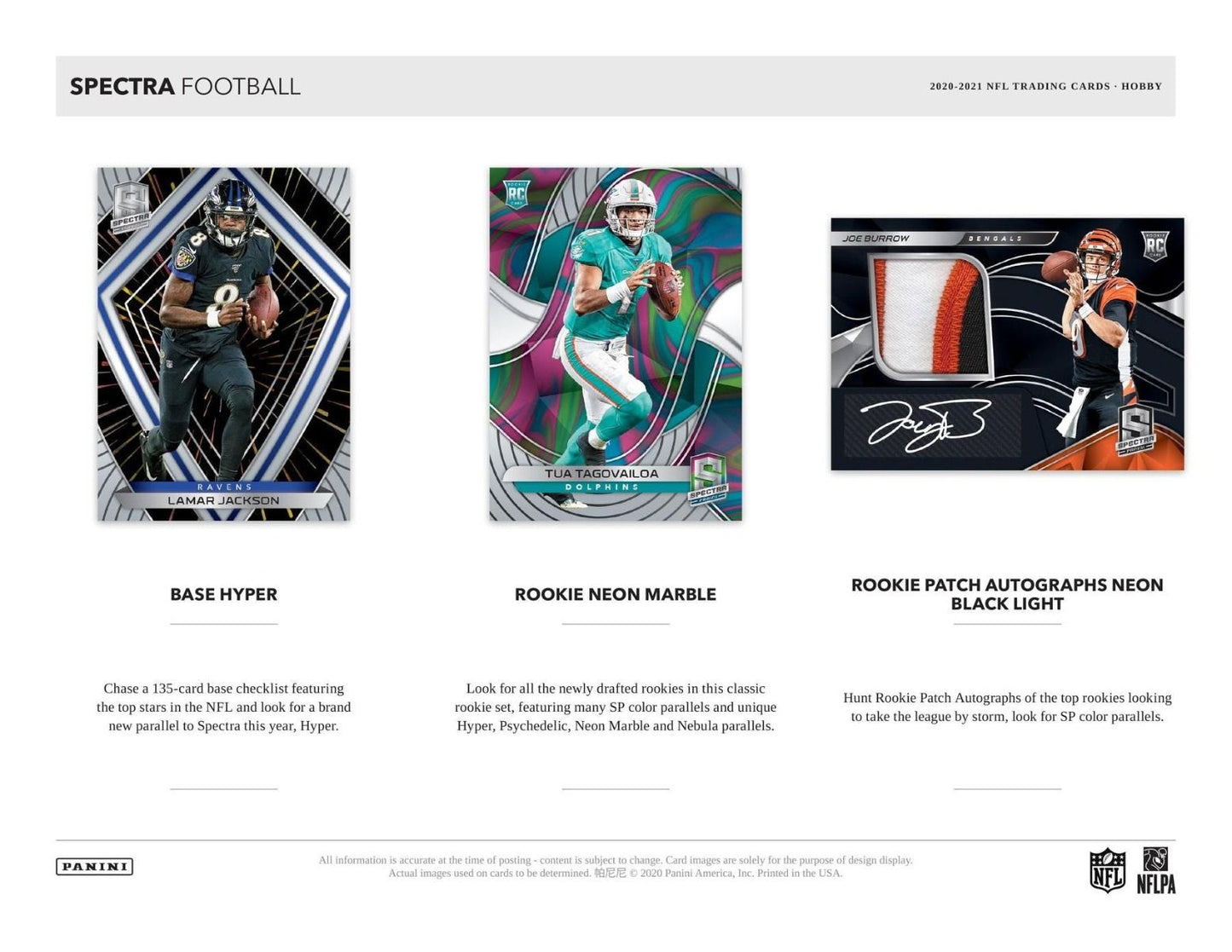 2020 Panini Spectra Football Hobby (Box)