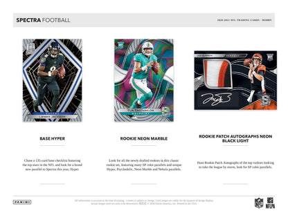 2020 Panini Spectra Football Hobby 8 Box (Case)