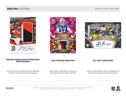 2020 Panini Spectra Football Hobby 8 Box (Case)