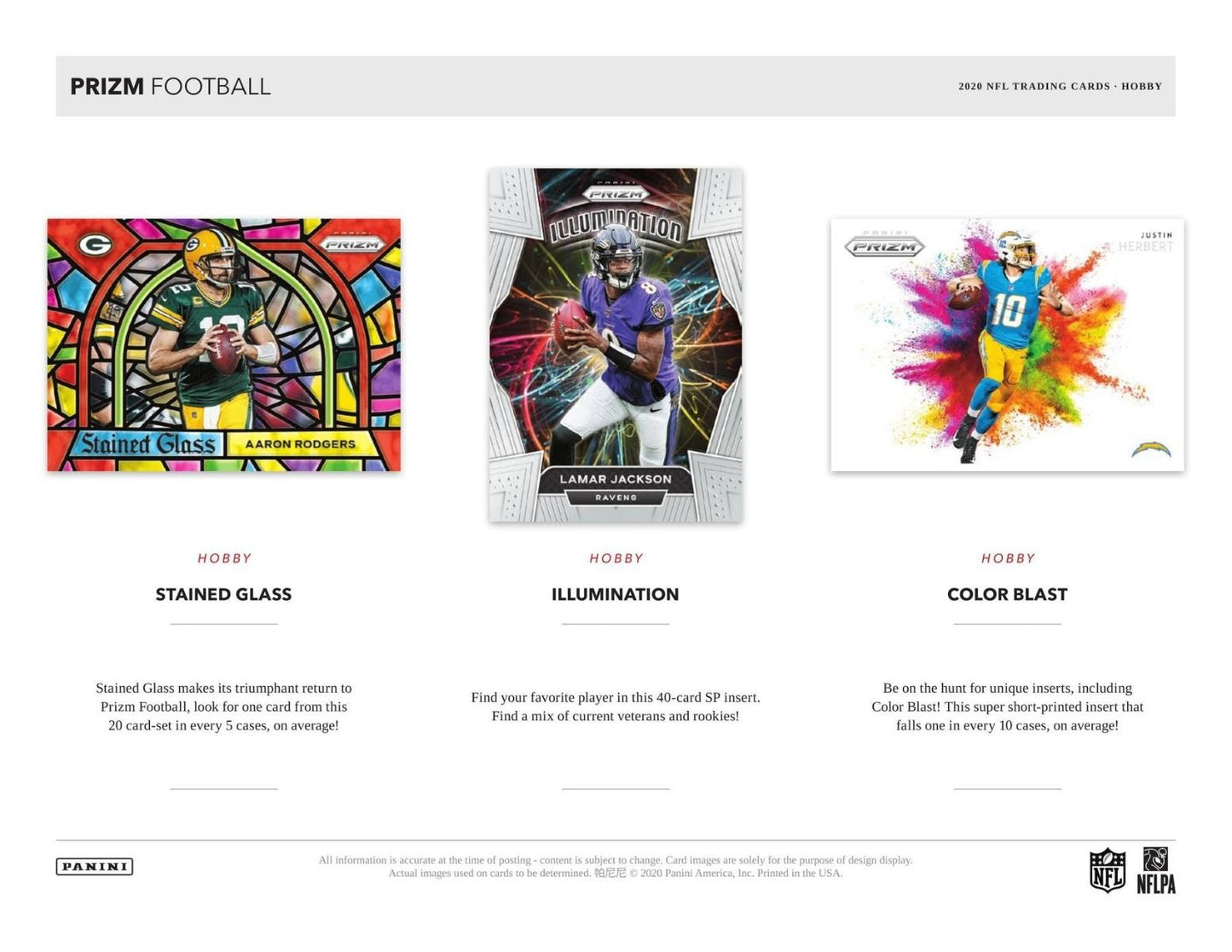 2020 Panini Prizm Football Hobby 12 Box (Case)