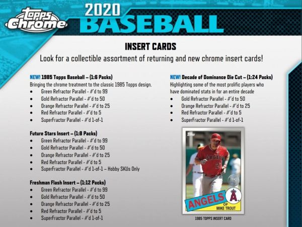 2020 Topps Chrome Baseball Jumbo 8 Box (Case)