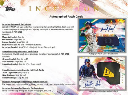 2020 Topps Inception Baseball Hobby (Box)