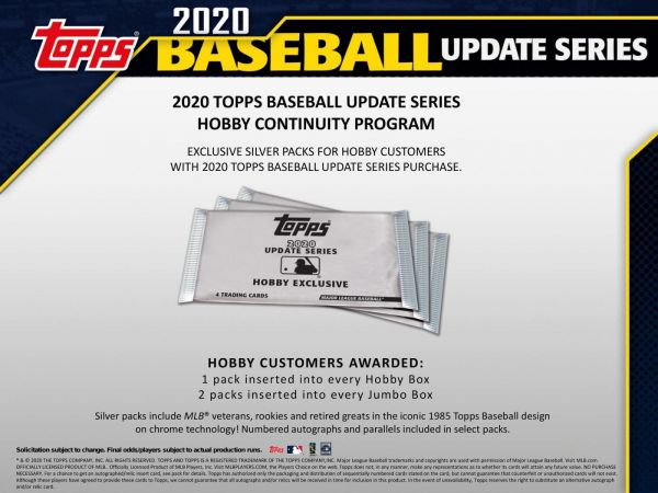 2020 Topps Update Series Baseball Hobby (Box)