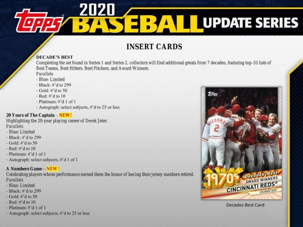 2020 Topps Update Series Baseball Hobby (Box)