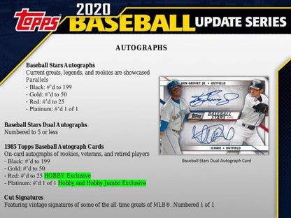 2020 Topps Update Series Baseball Hobby (Box)