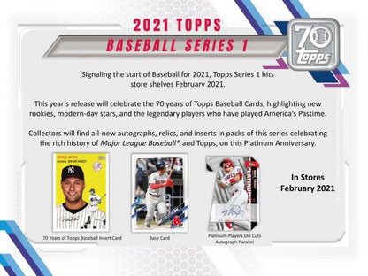 2021 Topps Series 1 Baseball Hobby 12 Box (Case)