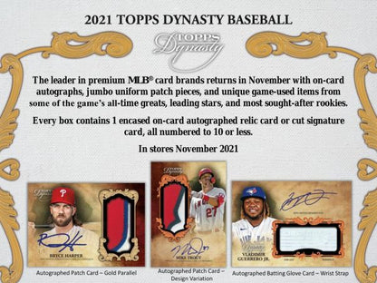 2021 Topps Dynasty Baseball Hobby 5 Box (Case)